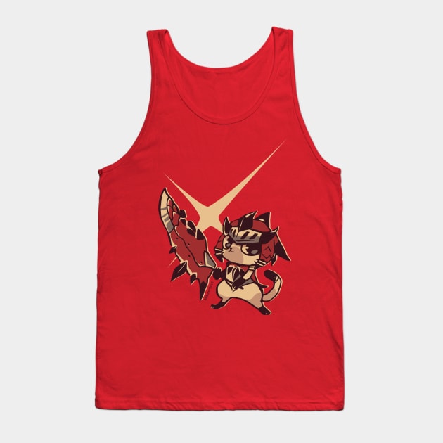 Monster Hunter - Felyne Tank Top by Mikoto